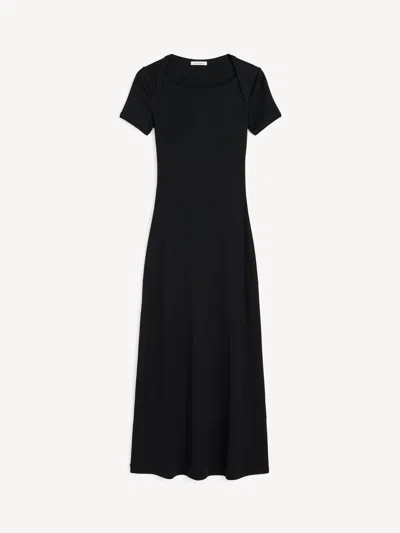By Malene Birger Irina Organic Cotton Maxi Dress In Black