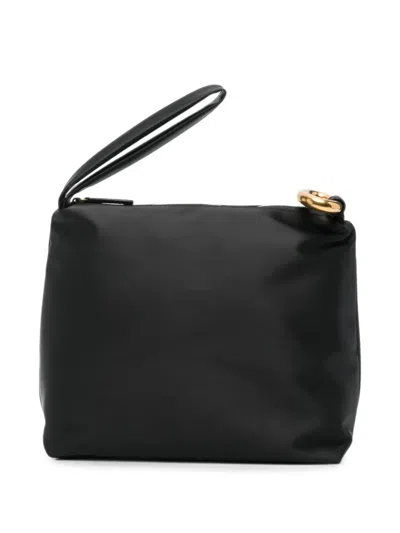 By Malene Birger Isadora Ring-detail Clutch Bag In Black