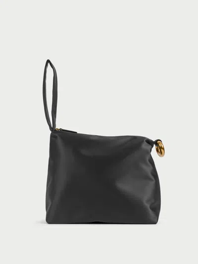 By Malene Birger Isadora Satin Clutch In Black