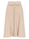 By Malene Birger Pocketed Skirt In Grey