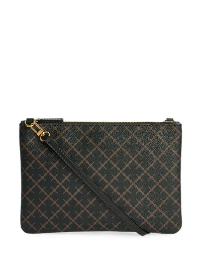 By Malene Birger Ivy Geometric-pattern Clutch Bag In Red