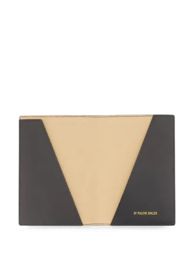By Malene Birger Ivy Monogram-print Passport Holder In Brown
