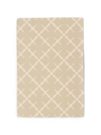 By Malene Birger Ivy Monogram-print Passport Holder In Neutral