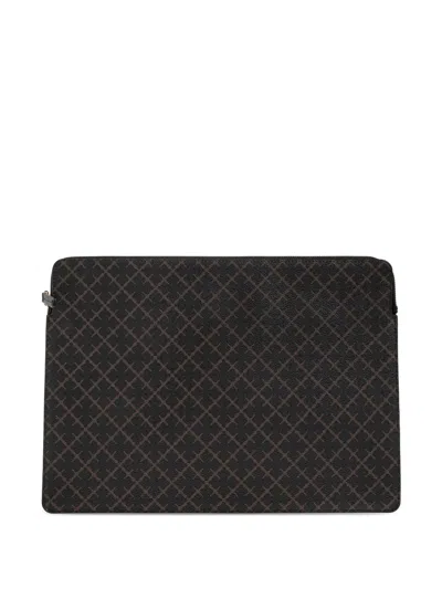 By Malene Birger Ivys Geometric-print Laptop Bag In Brown