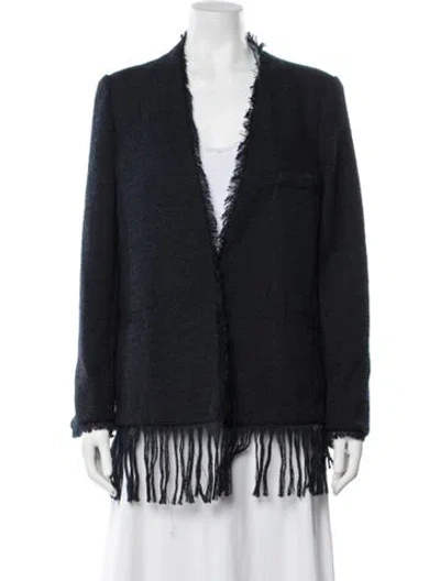 Pre-owned By Malene Birger Jacket In Blue