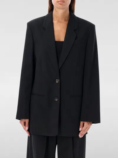 By Malene Birger Ramona Oversized Double-breasted Blazer In Black