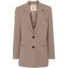 By Malene Birger Ophie Single-breasted Blazer In Beige
