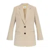 By Malene Birger Ophie Single-breasted Blazer In Beige
