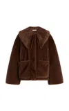 By Malene Birger Jacquie Fauc Fur Coat In Brown