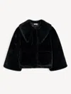 By Malene Birger Jacquie Faux Fur Jacket In Black