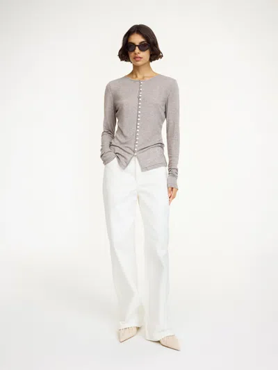 By Malene Birger Janes Cardigan In Fosil