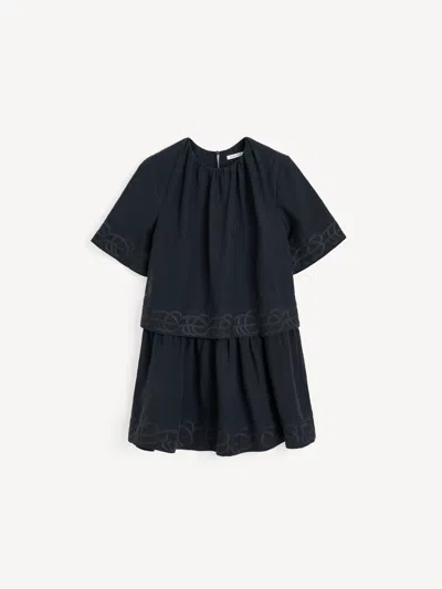By Malene Birger Jania Linen Mini Dress In Black