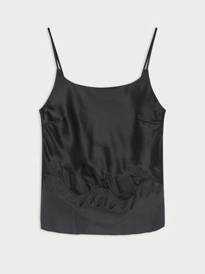 By Malene Birger Janina Satin Top In Black