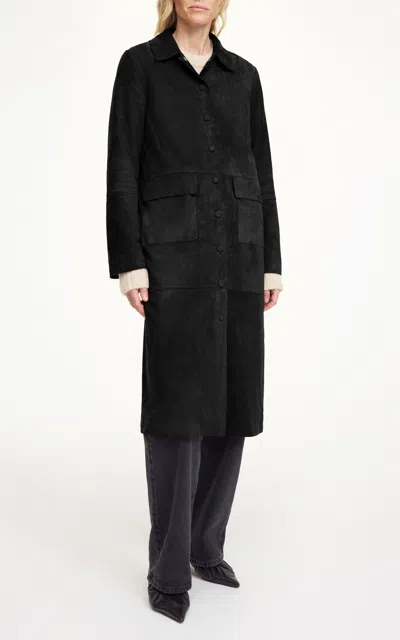 By Malene Birger Jannie Suede Jacket In Black
