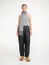 By Malene Birger Joanni Leather Trousers In Black