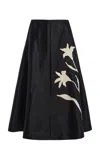 By Malene Birger Josefine Floral A-line Skirt In Black