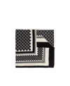 By Malene Birger Julee Patterned-intarsia Wool Scarf In Black