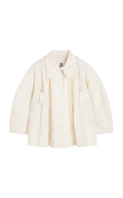 By Malene Birger Kamille Cotton-blend Trench In Ivory