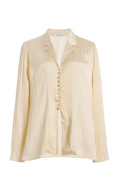 By Malene Birger Kensa Pleated Blouse In Neutral