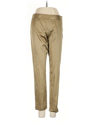 Pre-owned By Malene Birger Khaki Pant In Gold