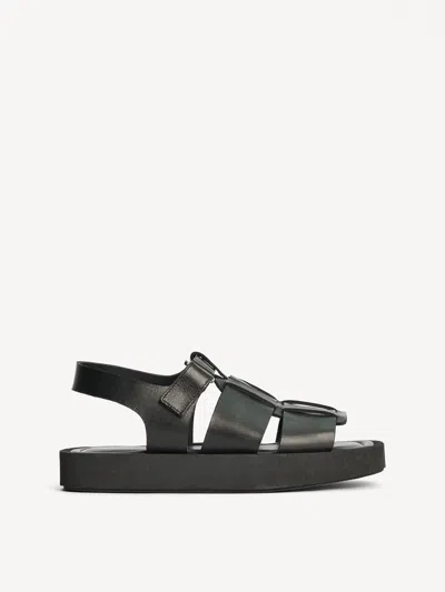 By Malene Birger Kleva Leather Sandals In Black