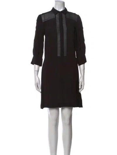 Pre-owned By Malene Birger Knee-length Dress In Black