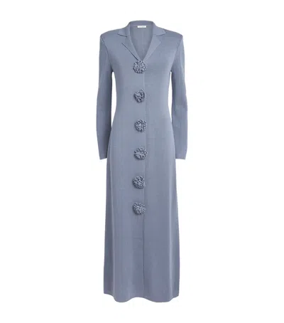 By Malene Birger Knitted Rosie Maxi Dress In Grey