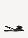 By Malene Birger Laili Satin Flats In Black
