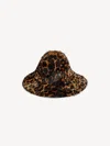 By Malene Birger Lailo Lamb Leather Hat In Leopard