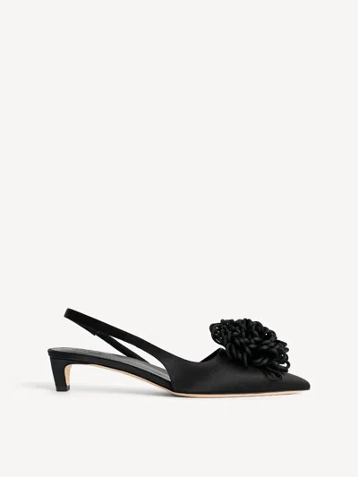 By Malene Birger Laiolo Satin Heels In Black