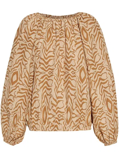 By Malene Birger Lalow Blouse In Beige