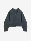 By Malene Birger Zharea Cropped Knit Wool-blend Cardigan