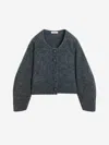 By Malene Birger Zharea Cropped Knit Wool-blend Cardigan In Silueta Recortada