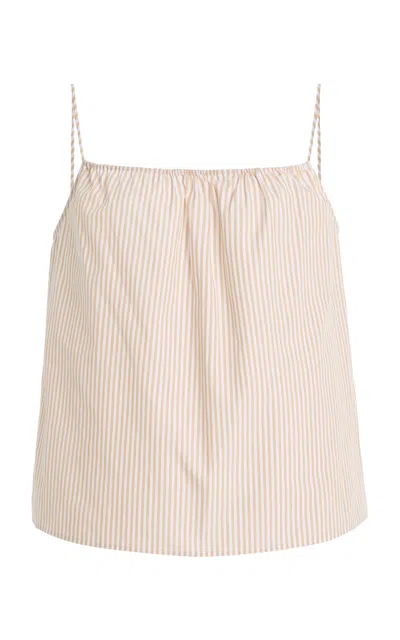 By Malene Birger Lannyla Striped Cotton Top In Neutral