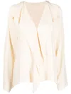 By Malene Birger Layered-details Flared Blouse In Nude