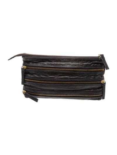 Pre-owned By Malene Birger Leather Belt Bag In Black