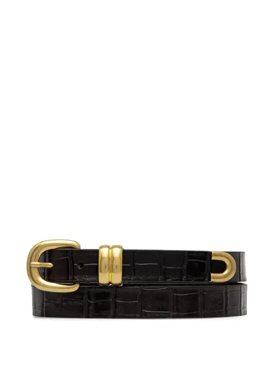 By Malene Birger Leather Belt In Black
