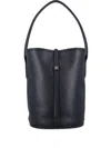 By Malene Birger Maryllon Grainy Leather Bucket Bag In Black