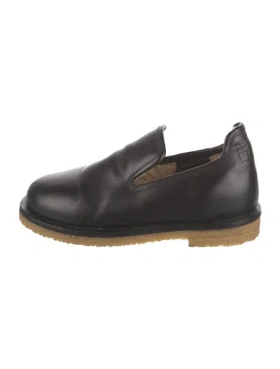 Pre-owned By Malene Birger Leather Loafers In Black