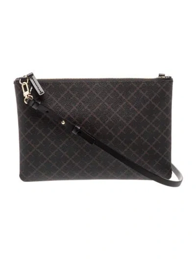 Pre-owned By Malene Birger Leather Messenger Bag In Black