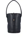 By Malene Birger Leather Top-handle Bucket Bag In Black