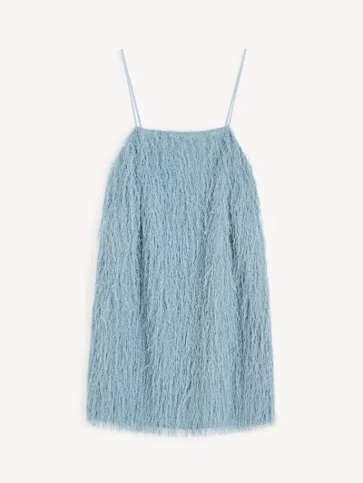 By Malene Birger Ledo Fringed Dress In Blue