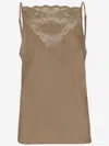 By Malene Birger Leeba Top With Lace In Brown