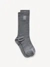By Malene Birger Leiano Wool-blend Socks In Grey Melange