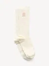 By Malene Birger Leiano Wool-blend Socks In White