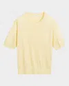 By Malene Birger Lelle Tencel-wool Knit Top In Sea Mist