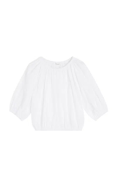 By Malene Birger Lelow Cotton Top In White
