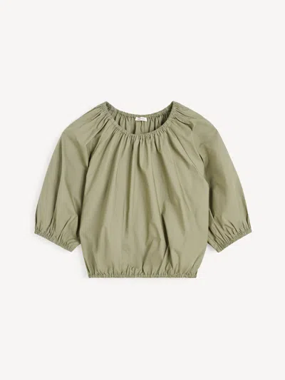 By Malene Birger Lelow Organic Cotton Blouse In Green