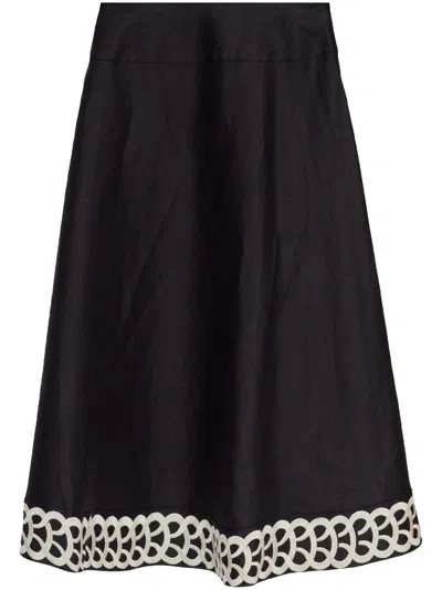 By Malene Birger Leonne Linen Skirt In Black