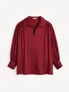 By Malene Birger Leonora Satin Blouse In Black